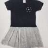 cool cotton jersey top & Foil printed mesh with woven lining skirt Actual Price