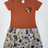 Cool Cotton jersey top & printed skirt Actual Price