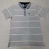 Cotton Polo Shirts Blue/AOP Stripes Actual Price