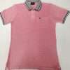 Cotton Polo Shirts Lt Pink/Collar Grey Retail Price