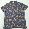 Cotton Polo Shirts Dk Navy Leaf (AOP) Retail Price
