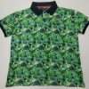 Cotton Polo Shirts Collar/Green Leaf AOP Retail Price